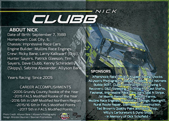 Nick Clubb back